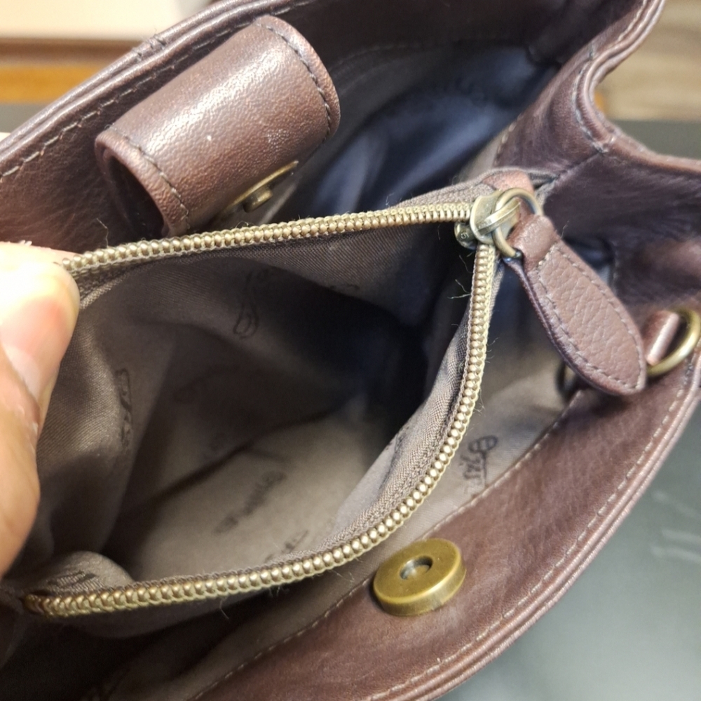 Vintage 1954 Fossil Butter Leather Shoulder Bag 75082 Brown Mini Purse - Picture 9 of 10